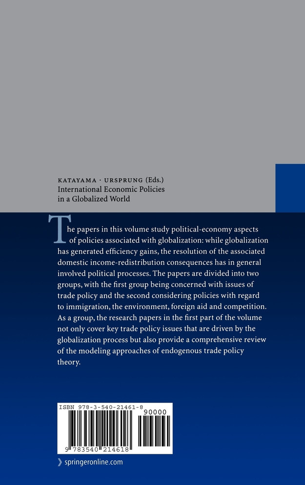 International Economic Policies in a Globalized World