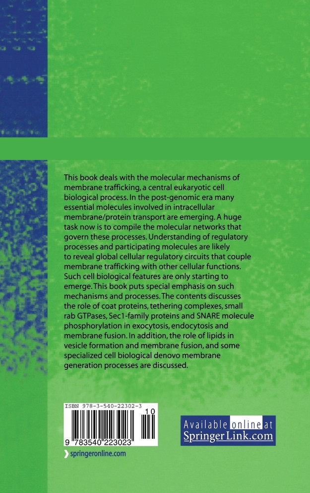 Regulatory Mechanisms of Intracellular Membrane Transport