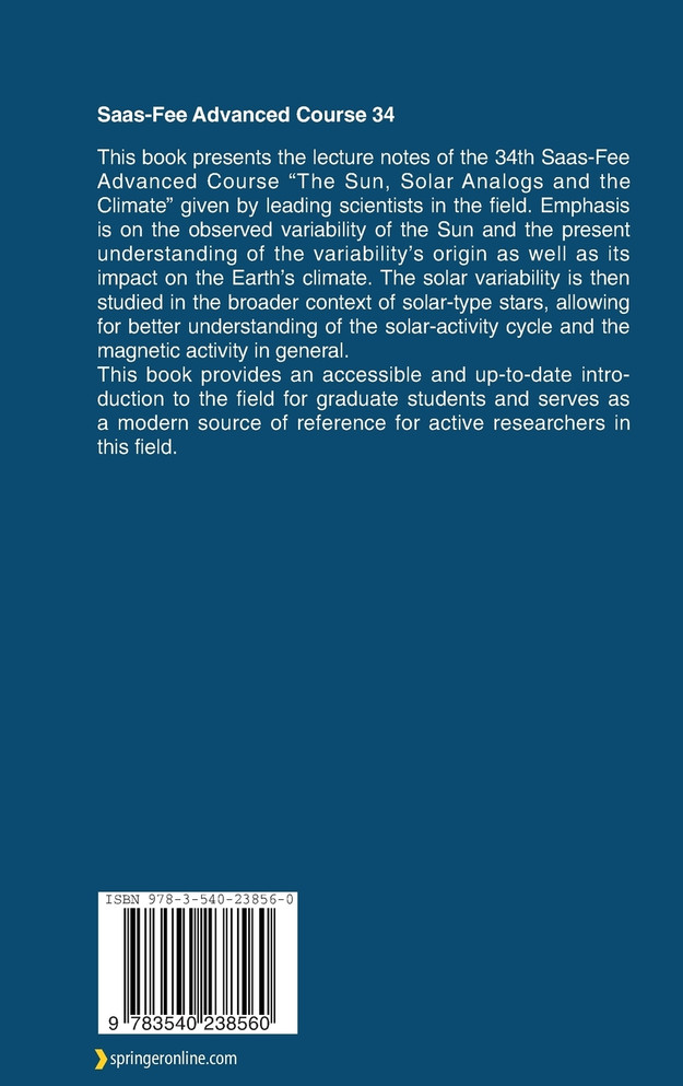 The Sun, Solar Analogs and the Climate