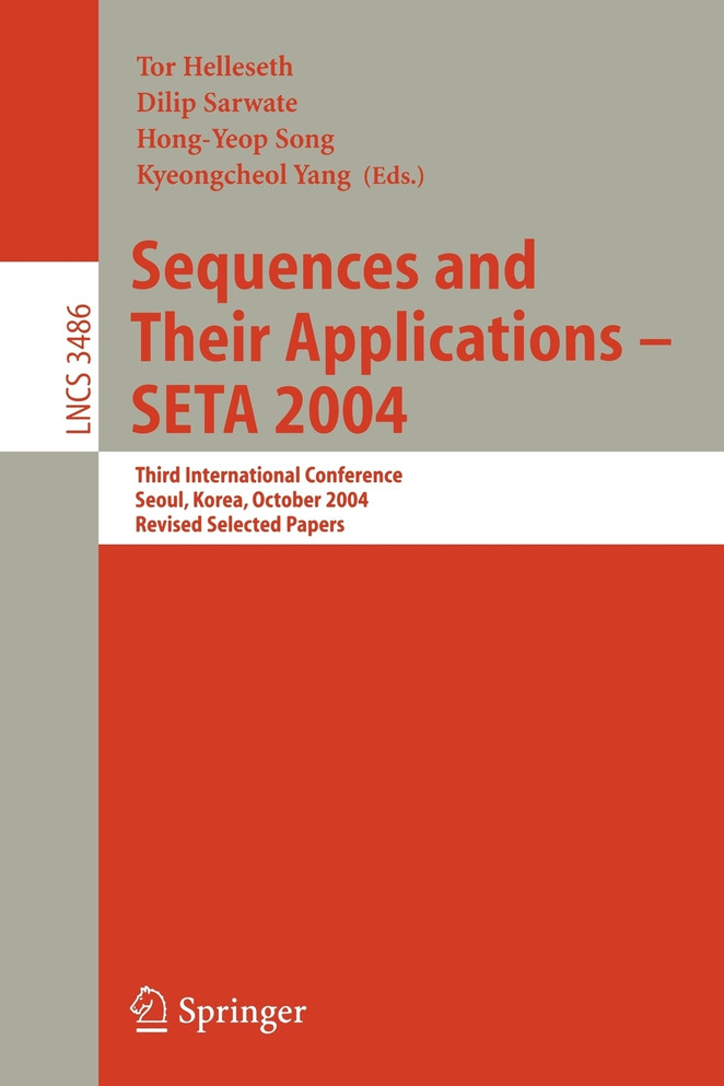 Sequences and Their Applications - SETA 2004