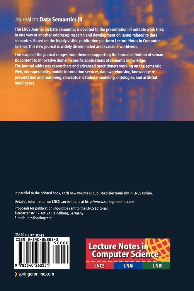 Journal on Data Semantics III