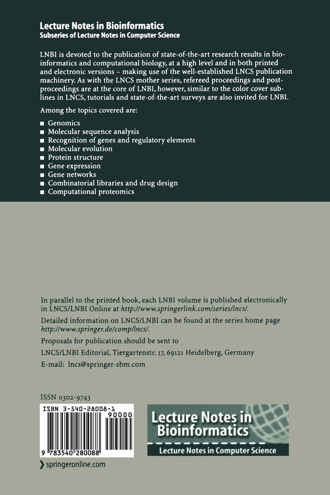 Advances in Bioinformatics and Computational Biology