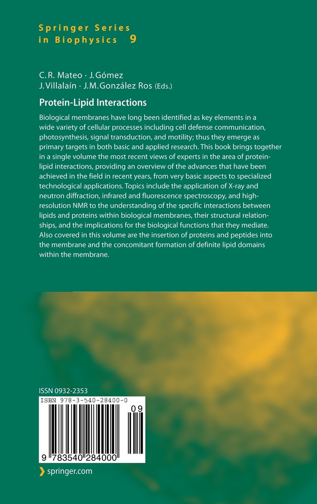 Protein-Lipid Interactions