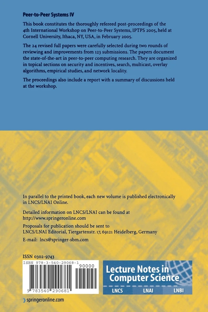 Peer-to-Peer Systems IV