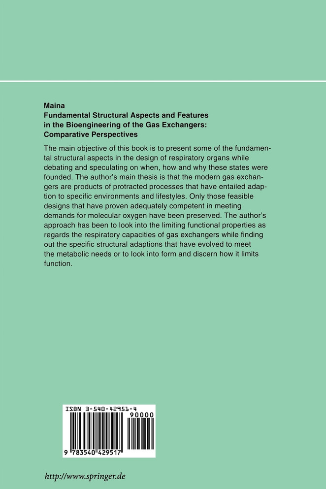 Fundamental Structural Aspects and Features in the Bioengineering of the Gas Exchangers