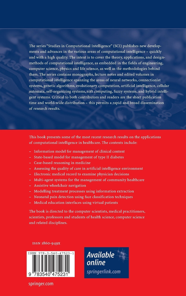 Advanced Computational Intelligence Paradigms in Healthcare - 1