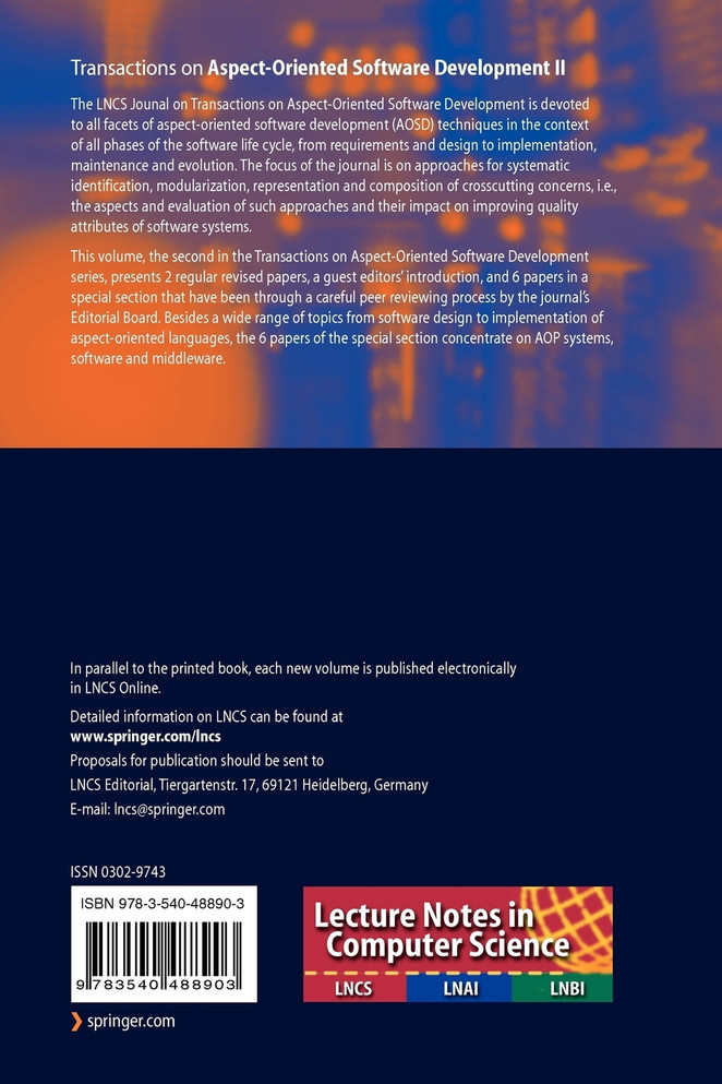 Transactions on Aspect-Oriented Software Development II