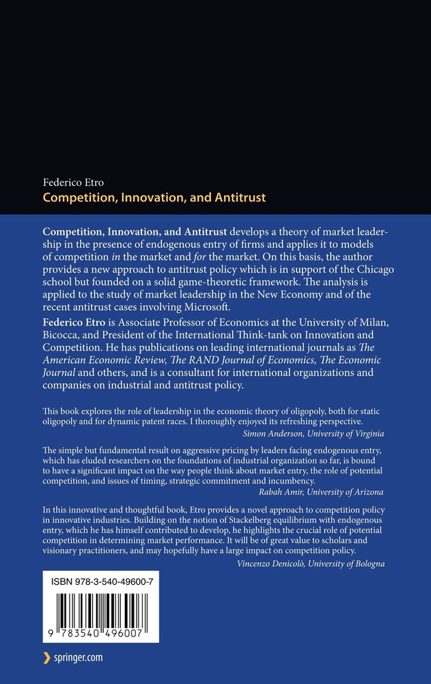 Competition, Innovation, and Antitrust