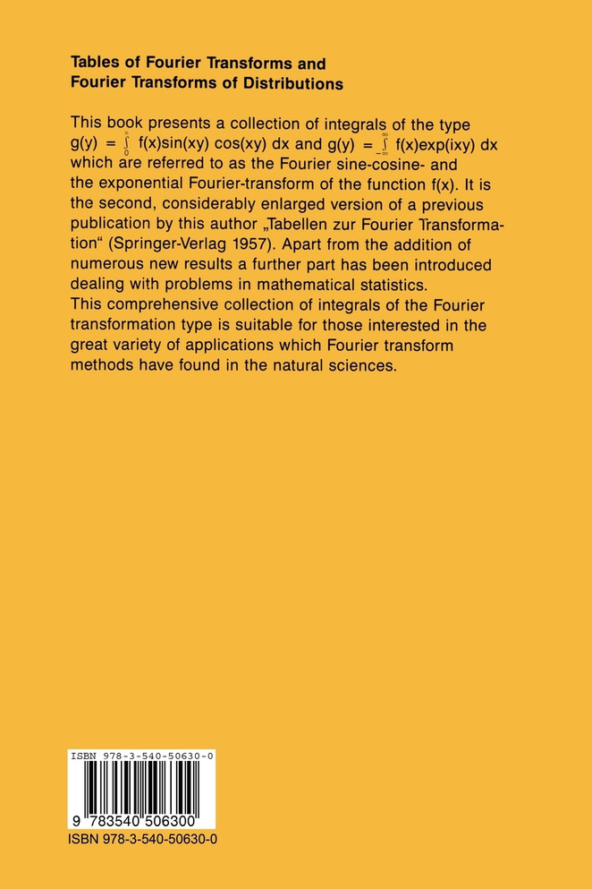 Tables of Fourier Transforms and Fourier Transforms of Distributions