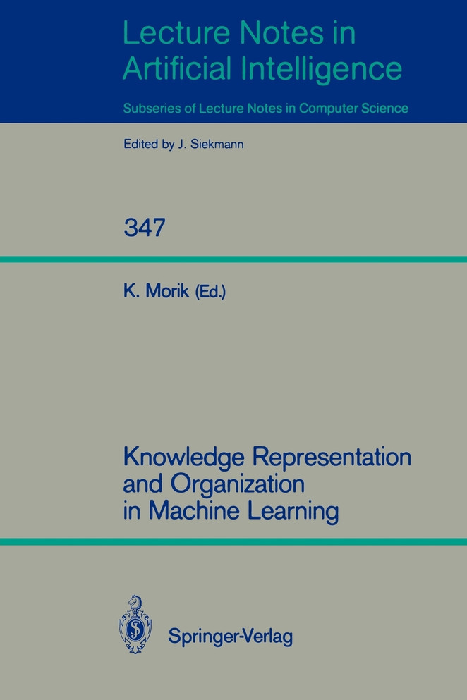 Knowledge Representation and Organization in Machine Learning