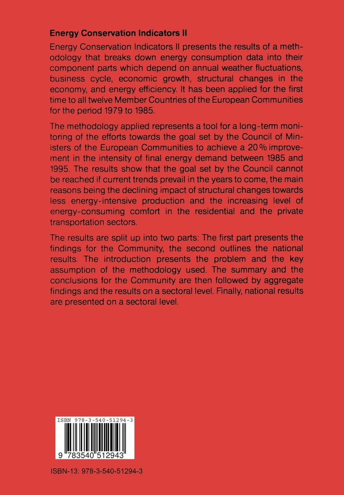 Energy Conservation Indicators II