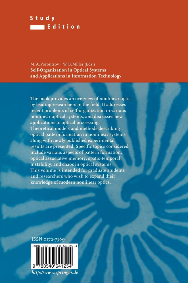 Self-Organization in Optical Systems and Applications in Information Technology