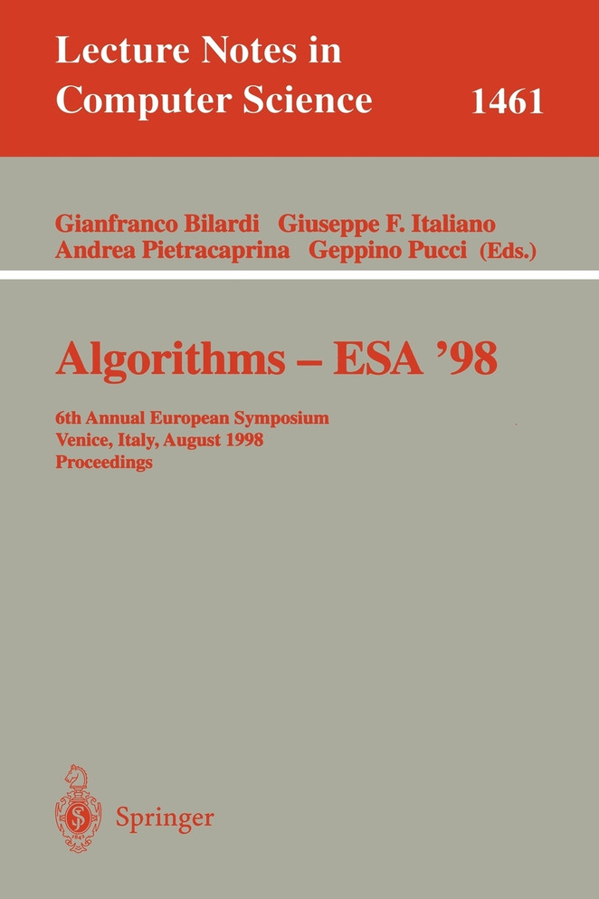 Algorithms - ESA '98