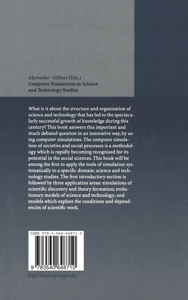 Computer Simulations in Science and Technology Studies