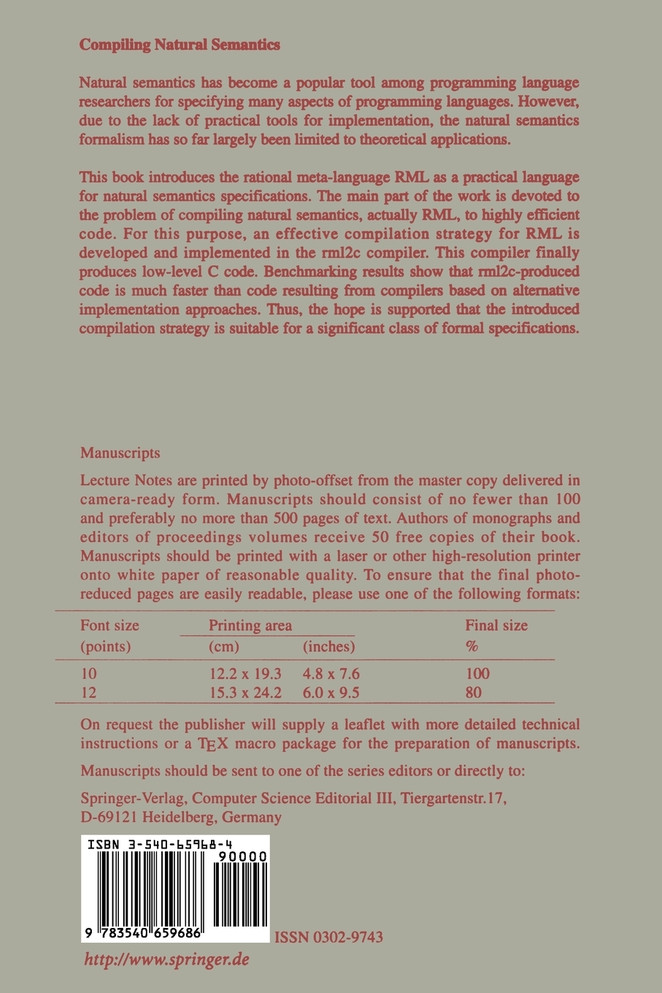 Compiling Natural Semantics