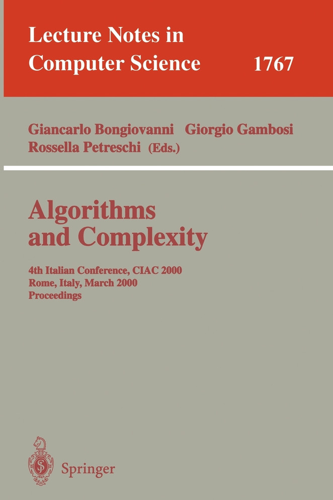 Algorithms and Complexity