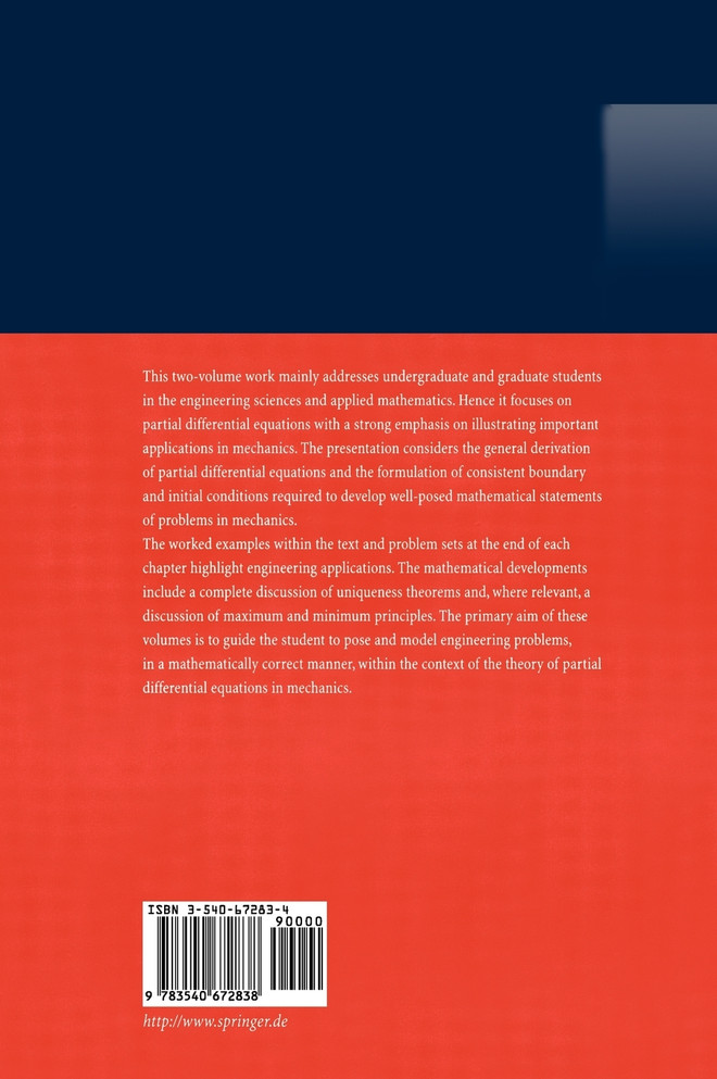 Partial Differential Equations in Mechanics 1