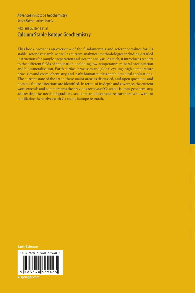 Calcium Stable Isotope Geochemistry