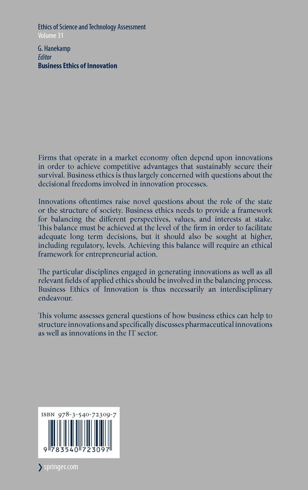 Business Ethics of Innovation