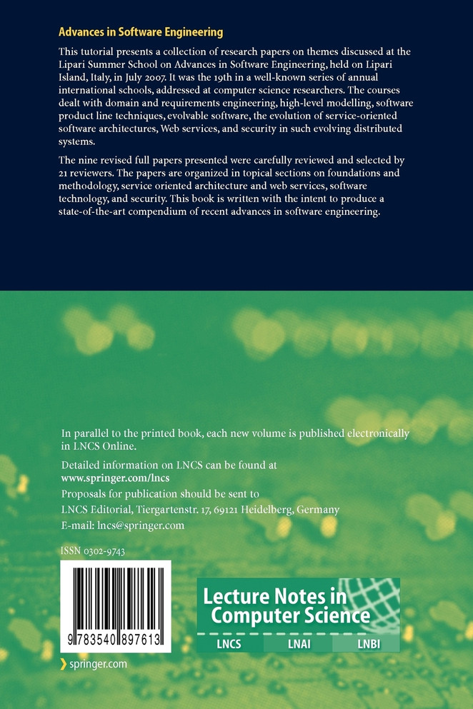 Advances in Software Engineering