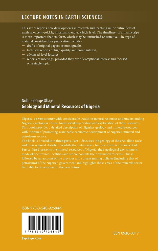 Geology and Mineral Resources of Nigeria