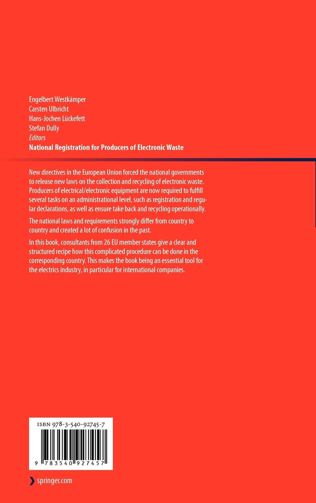 National Registration for Producers of Electronic Waste