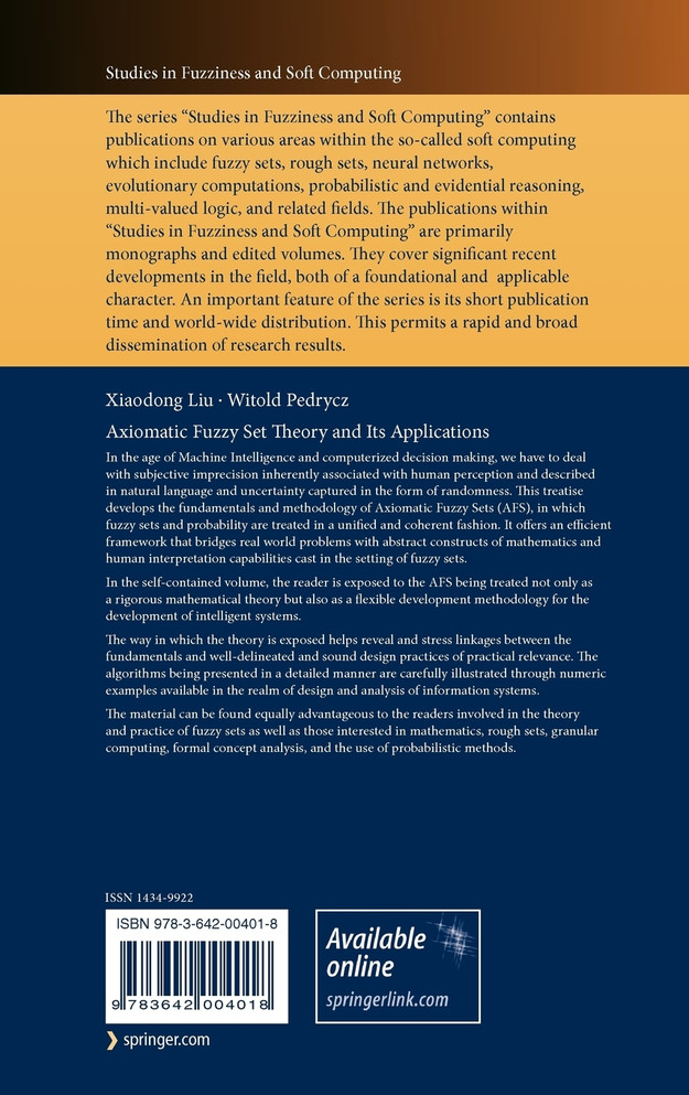 Axiomatic Fuzzy Set Theory and Its Applications