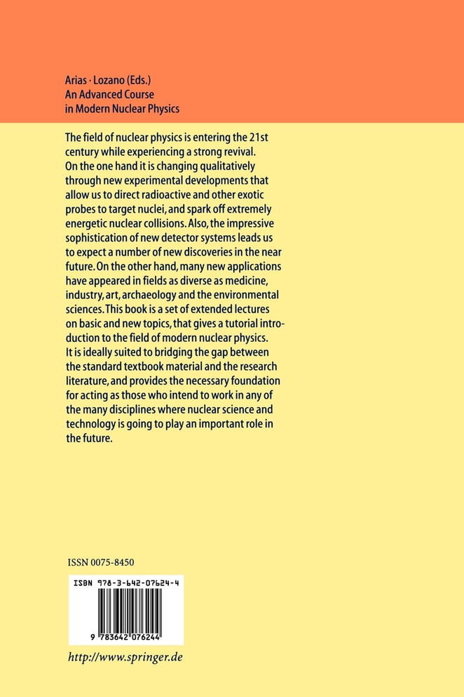 An Advanced Course in Modern Nuclear Physics