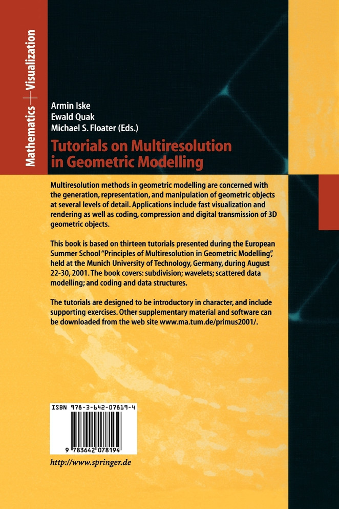 Tutorials on Multiresolution in Geometric Modelling