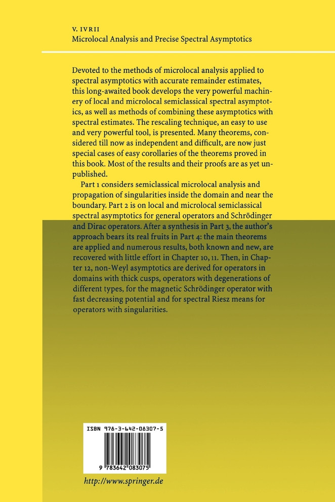 Microlocal Analysis and Precise Spectral Asymptotics
