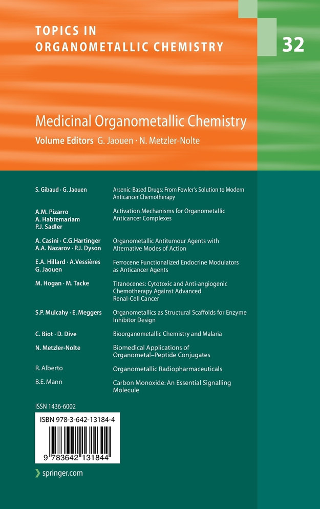 Medicinal Organometallic Chemistry