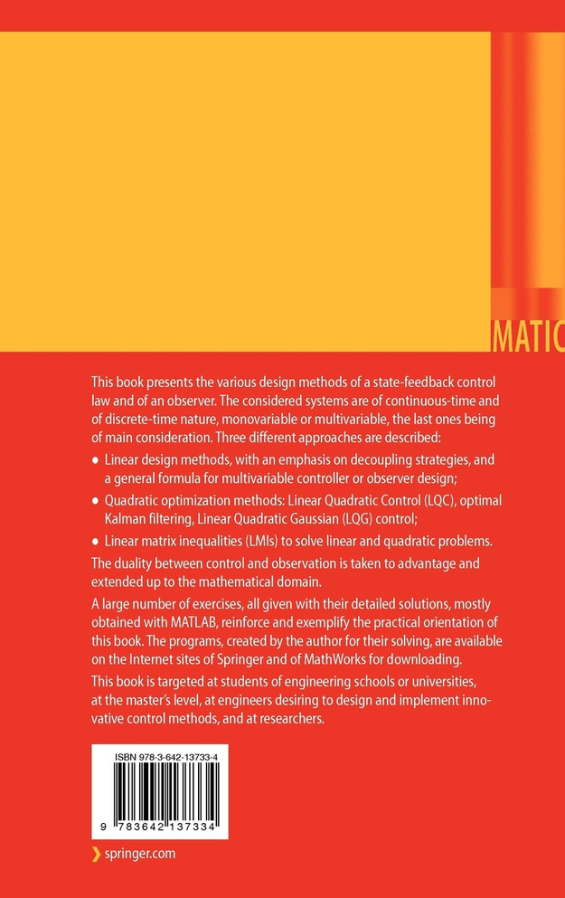 Mono- and Multivariable Control and Estimation