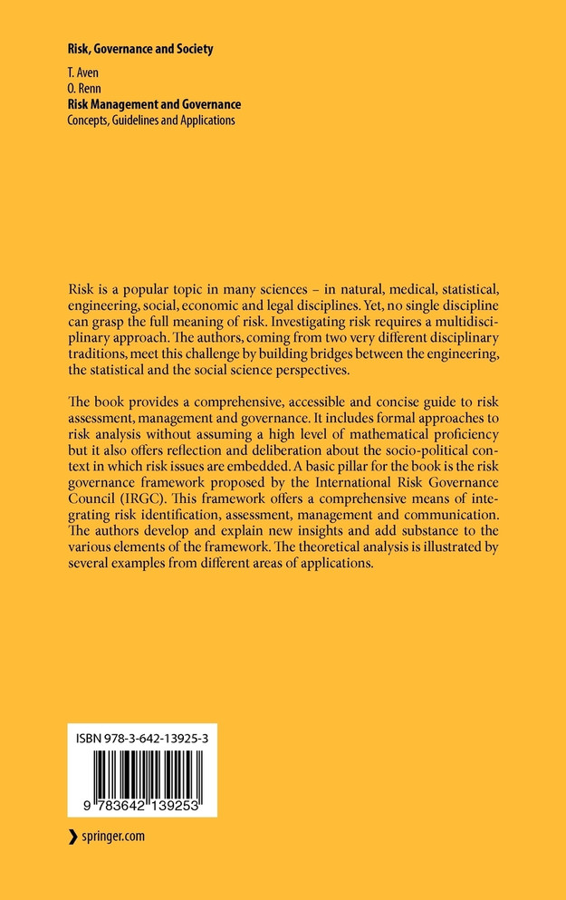 Risk Management and Governance