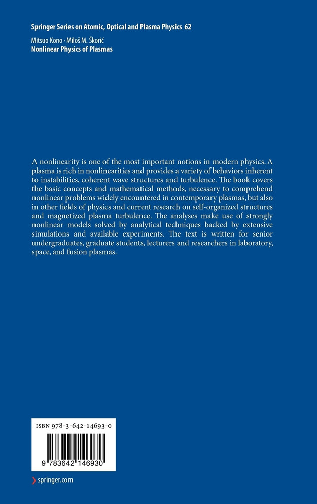 Nonlinear Physics of Plasmas