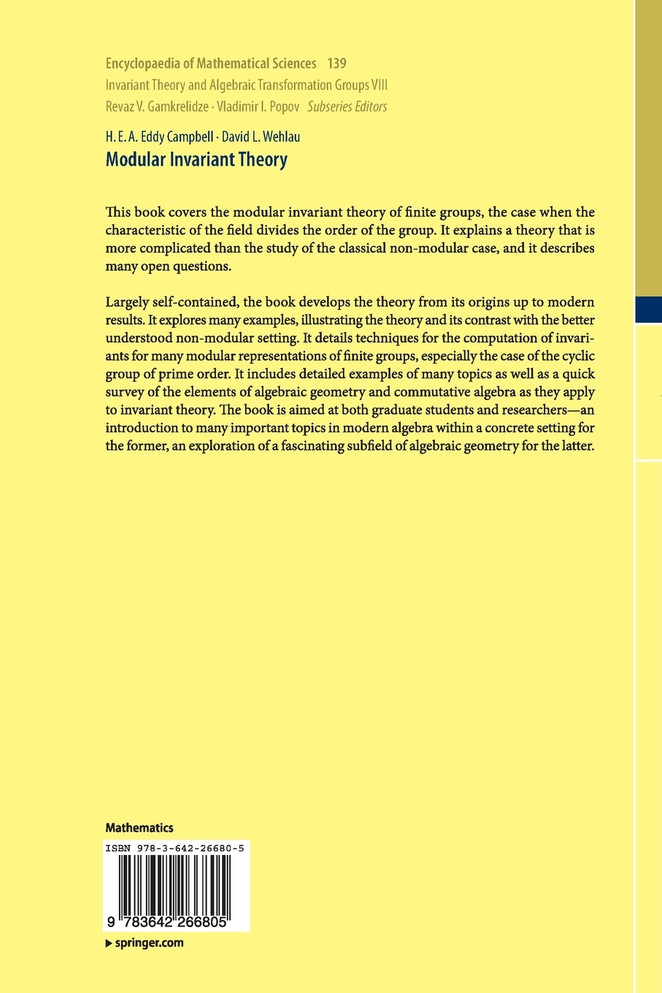 Modular Invariant Theory