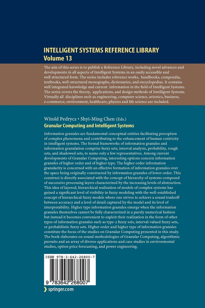 Granular Computing and Intelligent Systems