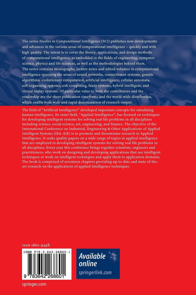 Developing Concepts in Applied Intelligence
