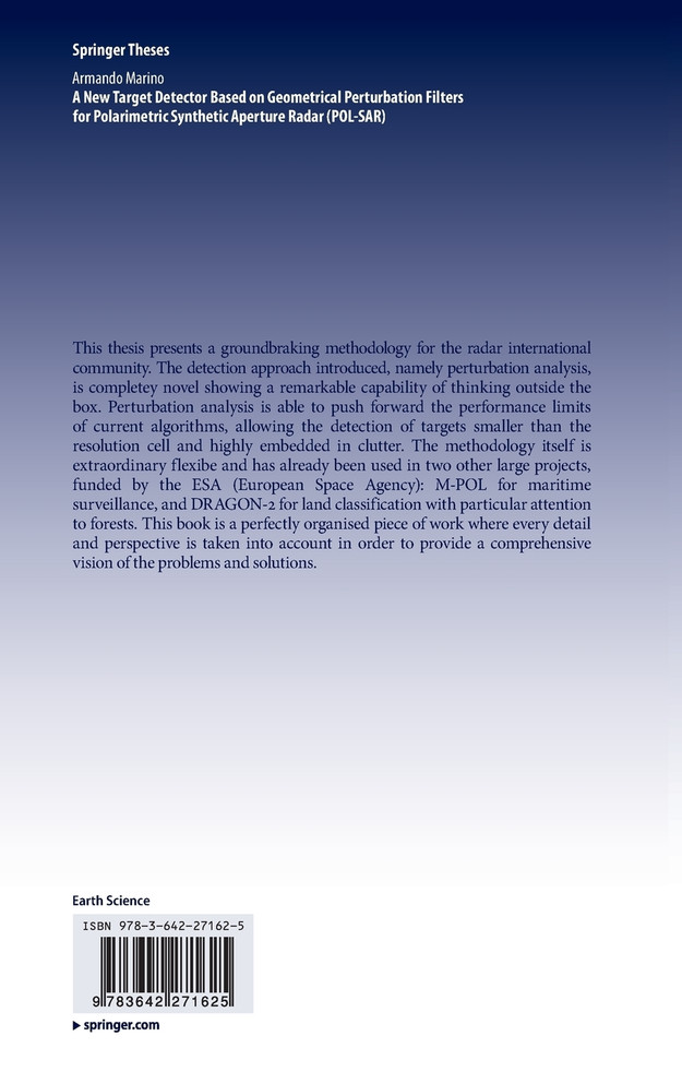 A New Target Detector Based on Geometrical Perturbation Filters for Polarimetric Synthetic Aperture Radar (POL-SAR)