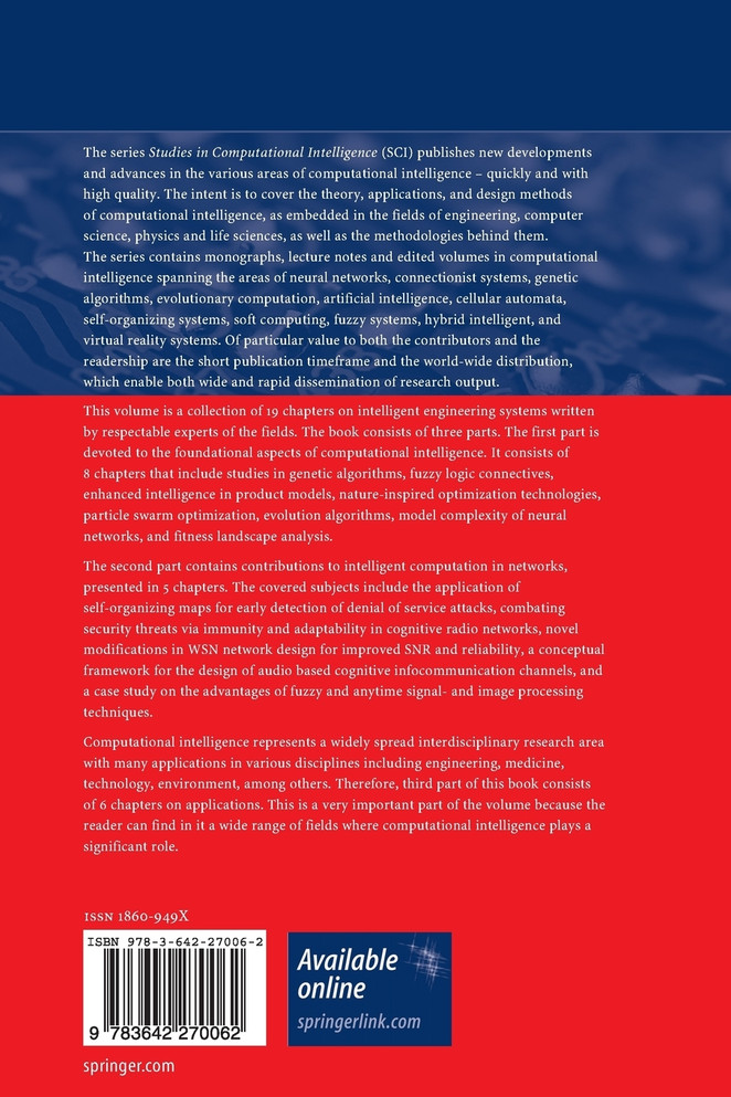 Recent Advances in Intelligent Engineering Systems