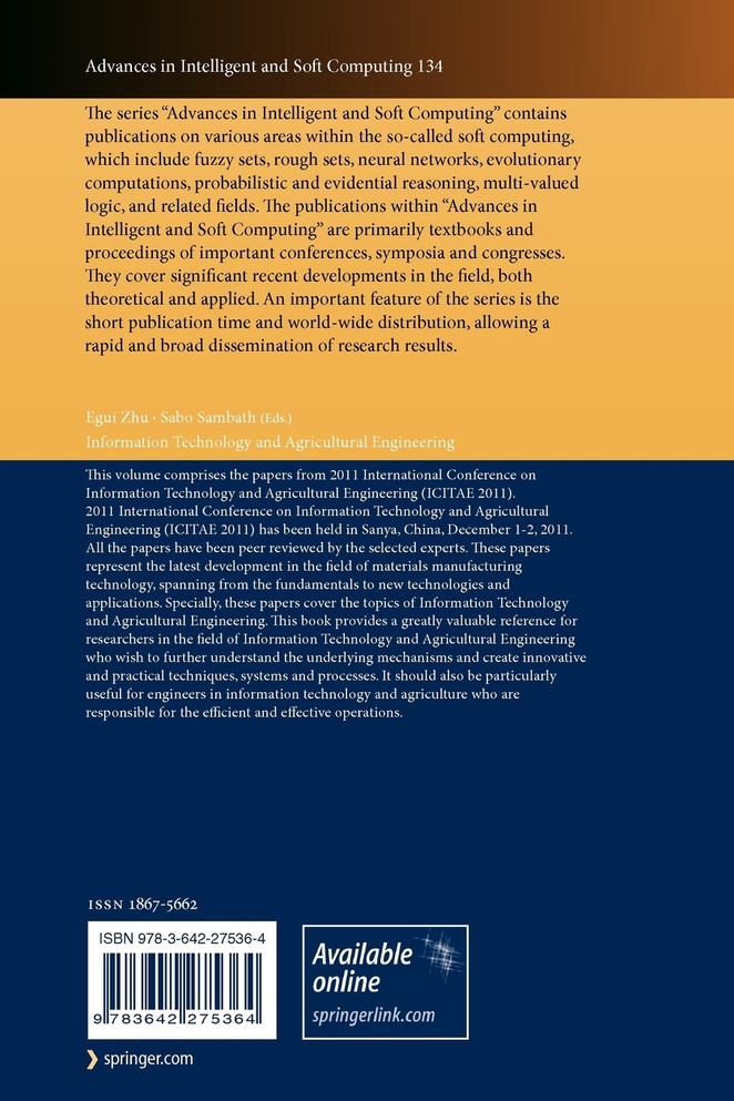 Information Technology and Agricultural Engineering