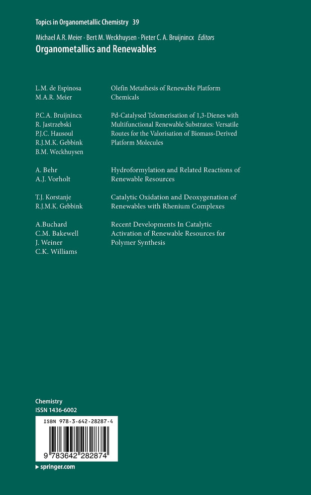 Organometallics and Renewables