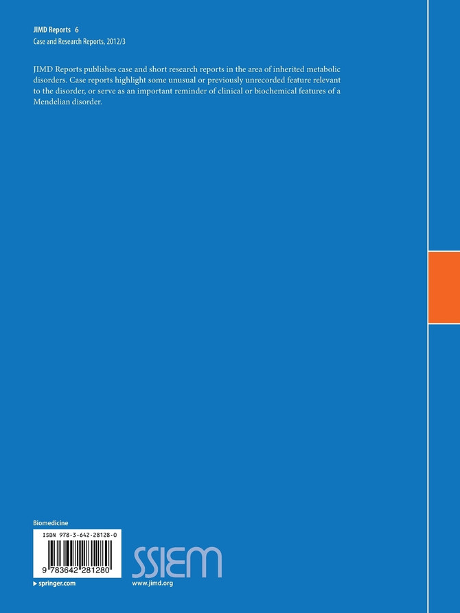 JIMD Reports - Case and Research Reports, 2012/3