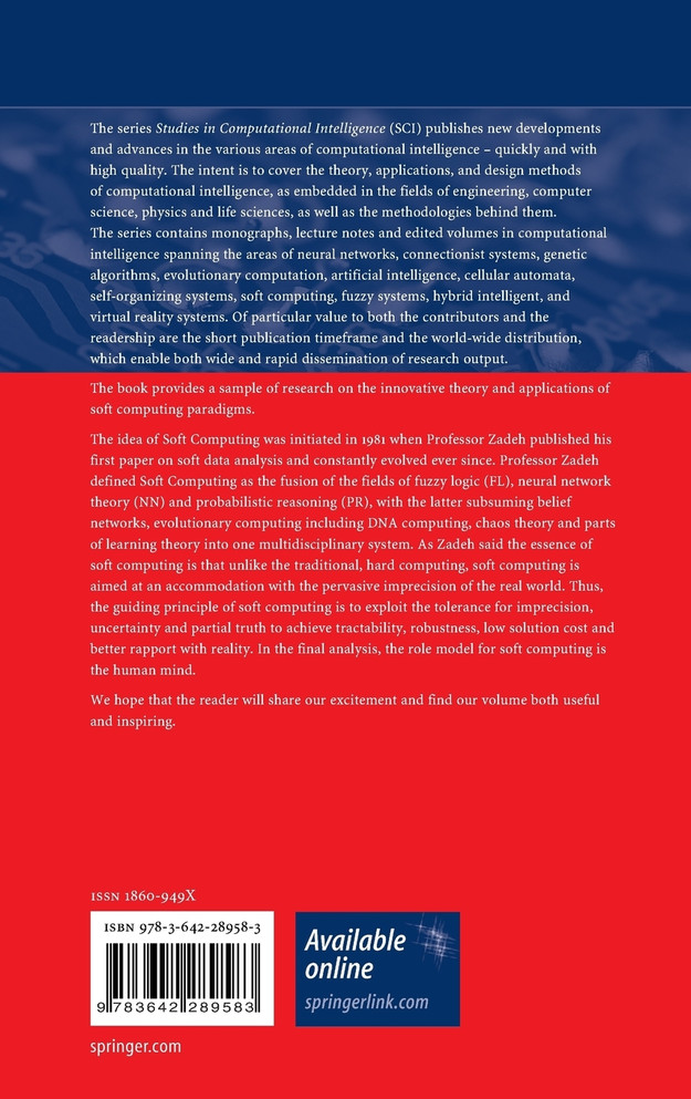 New Concepts and Applications in Soft Computing