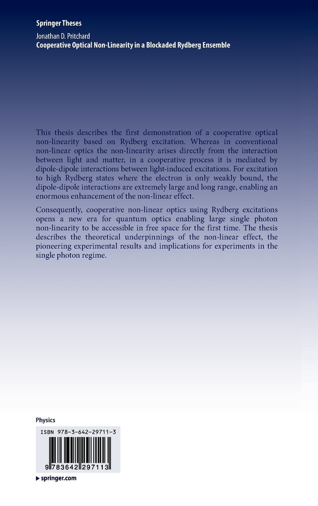 Cooperative Optical Non-Linearity in a Blockaded Rydberg Ensemble