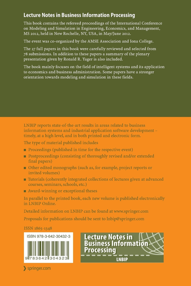 Modeling and Simulation in Engineering, Economics, and Management