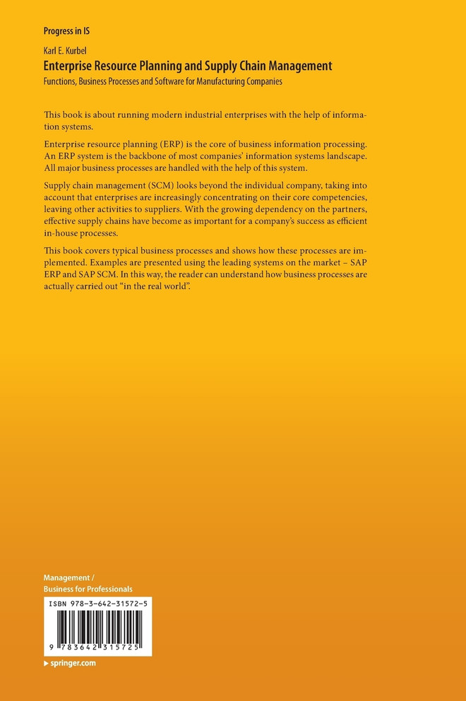 Enterprise Resource Planning and Supply Chain Management
