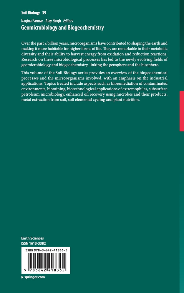 Geomicrobiology and Biogeochemistry