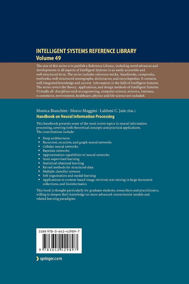 Handbook on Neural Information Processing