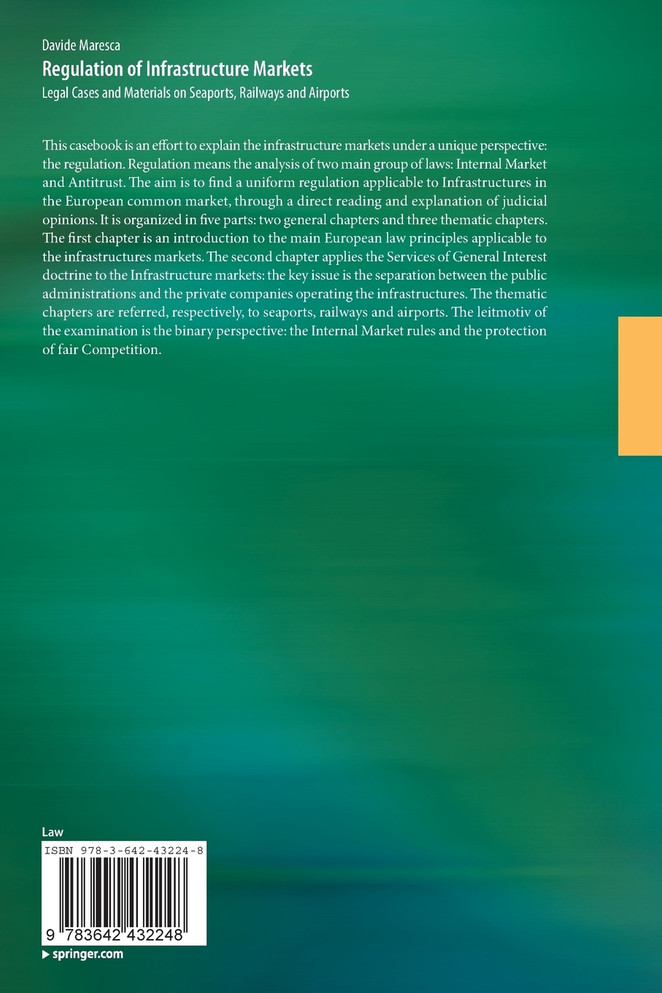 Regulation of Infrastructure Markets