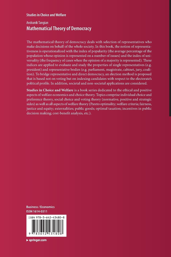 Mathematical Theory of Democracy